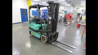 Mitsubishi FGC18K 3500 Lb Capacity Forklift, Propane Engine, Triple Mast with Side Shift