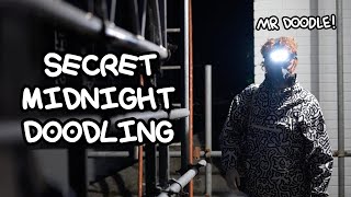 SECRET Midnight Doodling On The Doodle House | Mr Doodle