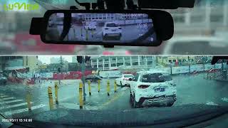 Road Test Video Of 9.66 Inch Dash Cam Touch Screen LUVIEW Stream dashboard Media Rear View Mirror