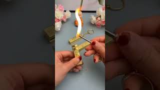 Gold Plated Lighter🔥Cool Gadget 💛 Portable Gadget 😍#technology #techgadgets #shortsfeed #shorts