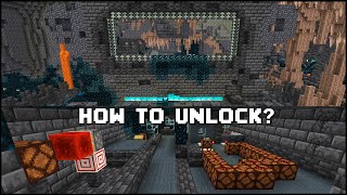 Minecraft - How To Open The Secret Redstone Room In The Ancient City!