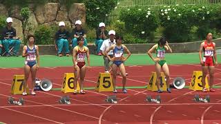 2014　6　20 　近畿ＩＨ　陸上　女子１００Ｍ準決勝１組