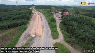 Kemajuan terkini Lebuhraya Pan Borneo Sabah Pakej Kerja 28