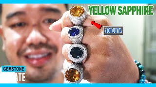 GEMSTONES UPDATE 16042022 - YELLOW SAPPHIRE 100 JUTA HELIODOR BERYL MAXIXE BERYL BLUESAPPHIRE CEYLON