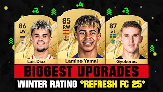 FIFA 25 | BIGGEST WINTER RATING UPGRADES (EA FC 25)! 😱🔥 ft. Lamine Yamal, Luis Diaz, Gyokeres…