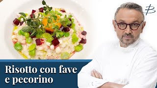 Risotto con fave e pecorino | Chef BRUNO BARBIERI