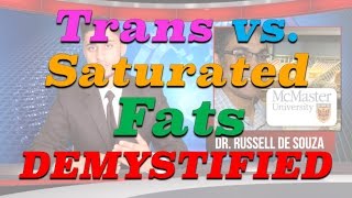 Demystifying Medicine: The Truth About Trans and Saturated Fats!