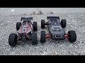 arrma talion 6s exb and arrma typhon 6s blx run and comparison