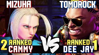 Mizuha (#2 Ranked Cammy) vs Tomorock (#1 Ranked DeeJay) STREET FIGHTER 6 Showdown!