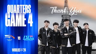 Thank you, HLE | HLE vs BLG 게임4 하이라이트 | 녹아웃 스테이지 8강 | 10.18 | 2024 월드 챔피언십