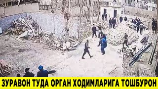 МАХАЛЛАДАГИ ЗУРАВОНЛАР ОРГАН ХОДИМЛАРИНИ ТОШБУРОН ҚИЛДИМИ