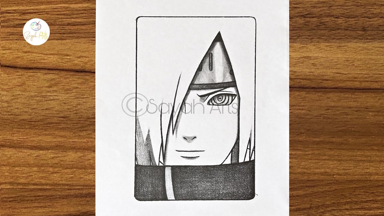 How To Draw Nagato Uzumaki | Nagto Uzumaki Bnana Ka Tarika Drawing Mein ...