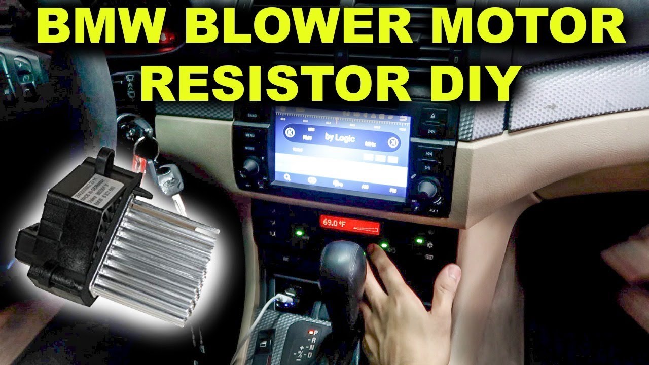 BMW E46 AC Blower Motor Resistor Replacement DIY - YouTube