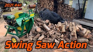 Firewood Collection and Swing Saw Action - 2021 #41