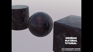 Obsidian procedural material - blender 2.93 tutorial