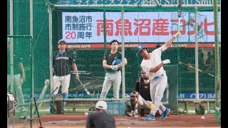 万波 中正選手　打撃練習　北海道日本ハムファイターズ