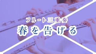 春を告げる【フルート三重奏】【楽譜】