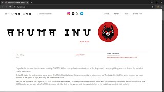 Is Akuma Inu ($AKUMA) Token Legit or Scam ??