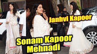 Janhvi Kapoor Arrives At Sonam Kapoor's Mehndi Ceremony