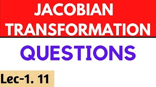 Jacobian transformation of random variables in statistics/Questions/working rule