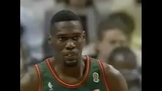 Shawn Kemp - Sonics @ Bulls - 1996 Finals G2 (Dunk on Pippen)