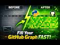 GitHub Contributions Hack | 2-Minute Trick to Fill Graph FAST