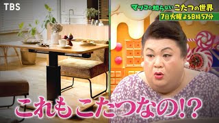 『マツコの知らない世界』12/7(火) この冬絶対に欲しくなる｢こたつの世界｣【過去回はパラビで配信中】