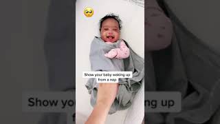 Show your baby waking up from a nap #shorts