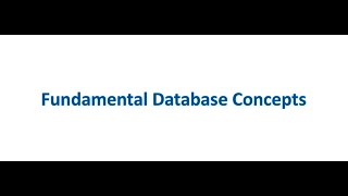 02 Fundamental Database Concepts - Part 2