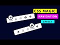 How To Create Magic Navigation Menu Indicator using Html CSS & JavaScript | Curve Outside Effects