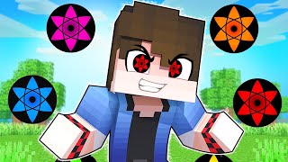 O NINJA com TODOS os SHARINGAN MANGEKYOU no NARUTO Minecraft