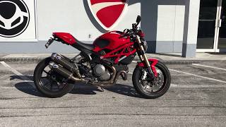 2013 Ducati Monster 1100 Evo in Ducati Red at Euro Cycles of Tampa Bay