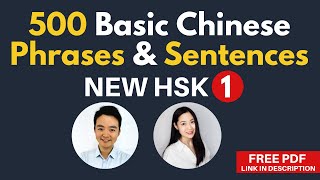 Learn Basic Chinese Words in Phrases & Sentences for Beginners New HSK 1 Vocabulary Examples HSK 3.0