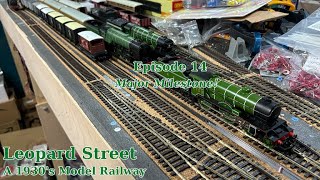 Episode 14 - Milestone and full loop running! Leopard Street Model Railway #modelrailwaysuk