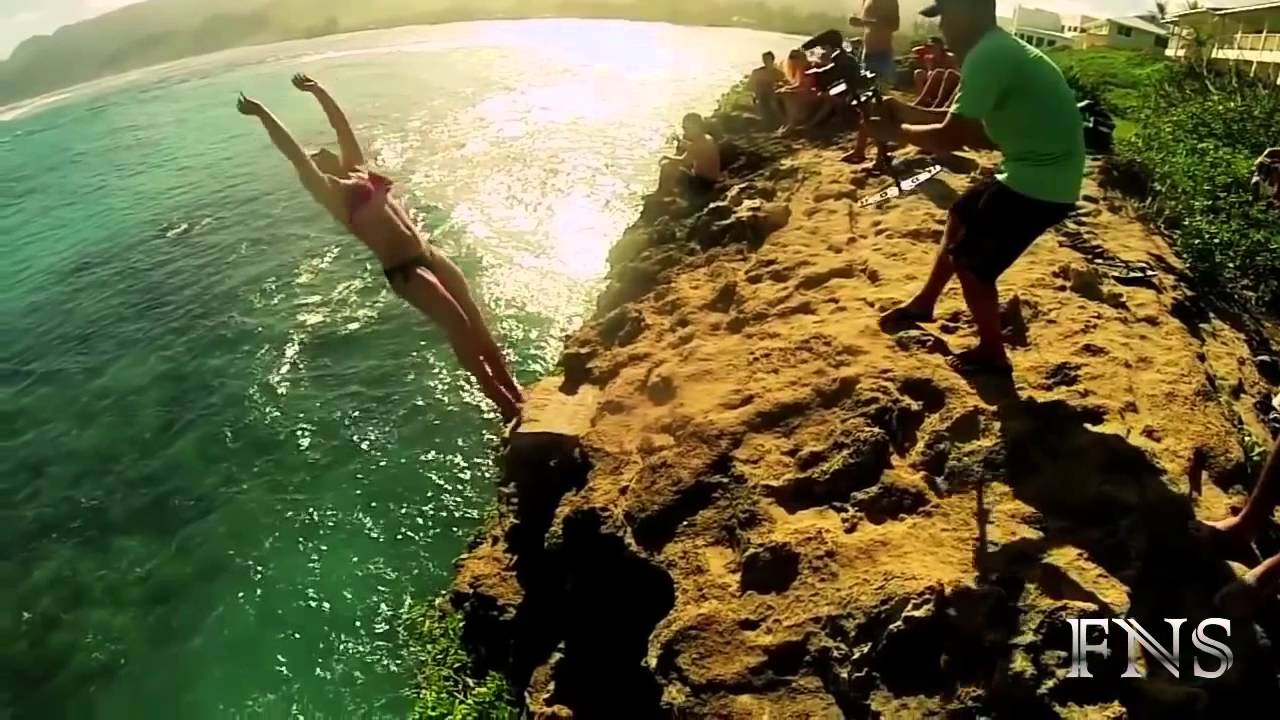 The Best Amazing Girl Cliff Diving - YouTube