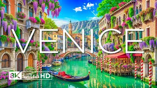 Venice 8K Ultra HD, The Floating City - Gondola Rides, Romantic Canals - Italy Travel 8K