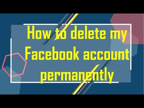 How To Delete My Facebook Account Permanently?? - YouTube