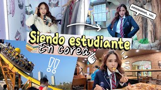 SIENDO ESTUDIANTE EN COREA TODO UN DIA 🤩🎡📚 | Mila