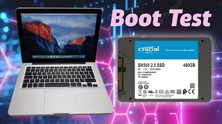 Crucial BX500 Boot test Macbook Pro 2012