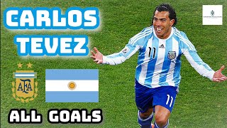 Carlos Tevez | All 13 Goals for Argentina