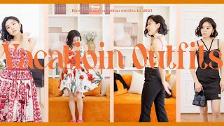 (ENG) Summer vacation outfits!!!😎✈️🏝️ With newly bought Dolce\u0026Gabbana items✨💖