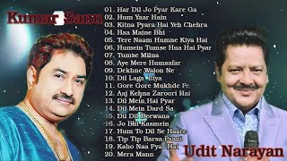 TOP 20 SONGS OF Udit Narayan & Kumar Sanu / 90's Evergreen Bollywood Songs Jukebox // Eric Davis
