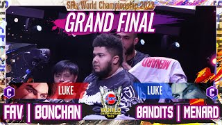 【CAPCOM CUP X】SFL:World Championship【GF-2巡目 大将戦】FAV｜ボンちゃん（ルーク/C） vs BANDITS｜MENARD（ルーク/C）