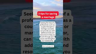 3 tips for saving a marriage #psychology #relationship #marriage #divorce