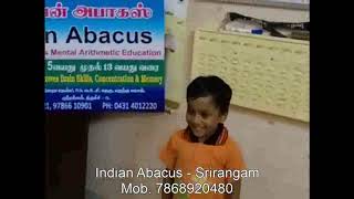 Indian Abacus based Mindmath Srirangam