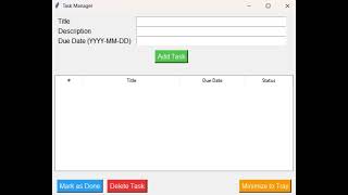 Task Manager App | Project App | Python | Techy Man's Solutions