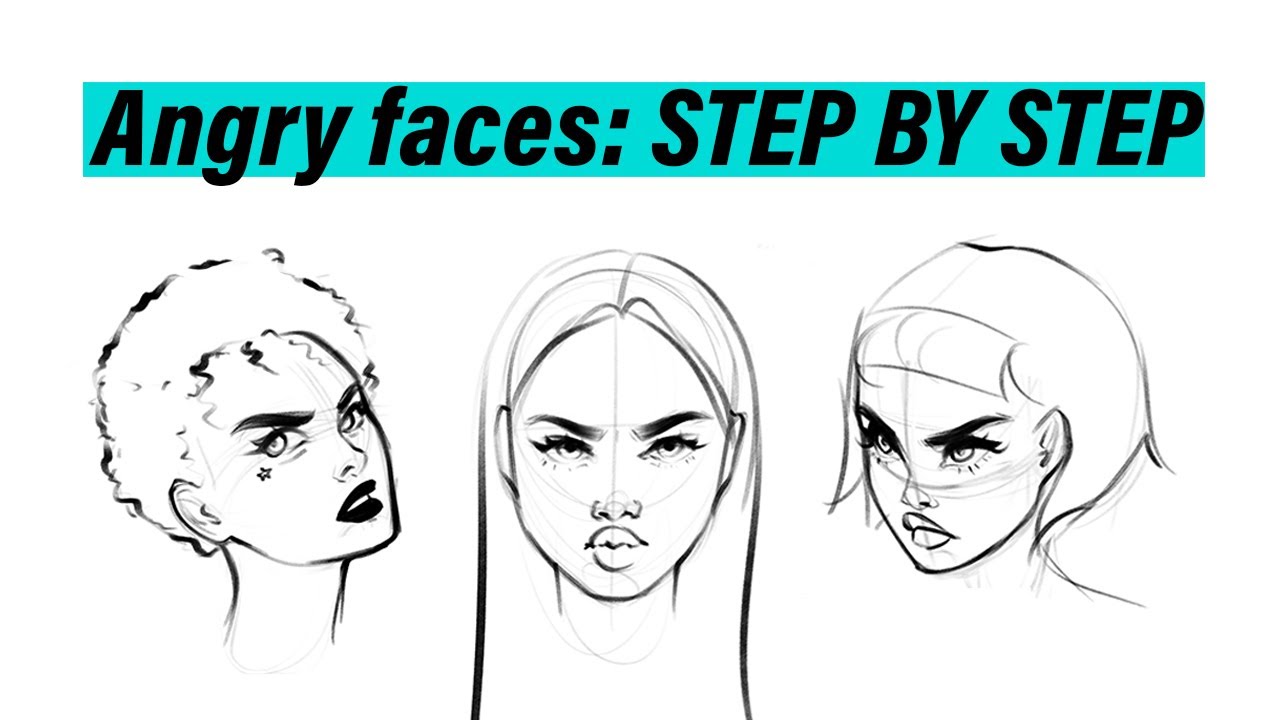 How To Draw Angry Facial Expressions