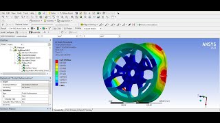 Car Alloy wheel || Static and Fatigue Analysis || Ansys Workbench 16.0 || Tutorial video