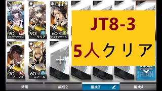 【アークナイツ 】JT8-3  5人クリア 第八章「怒号光明」【明日方舟 / Arknights】