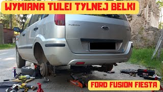 Wymiana tulei zawieszenia tylnej belki ford fusion/fiesta/Replacing the rear beam suspension bushing